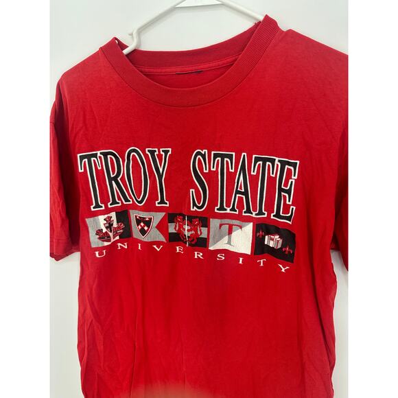 Retro Troy State University T-Shirt - Medium - Picture 3 of 5
